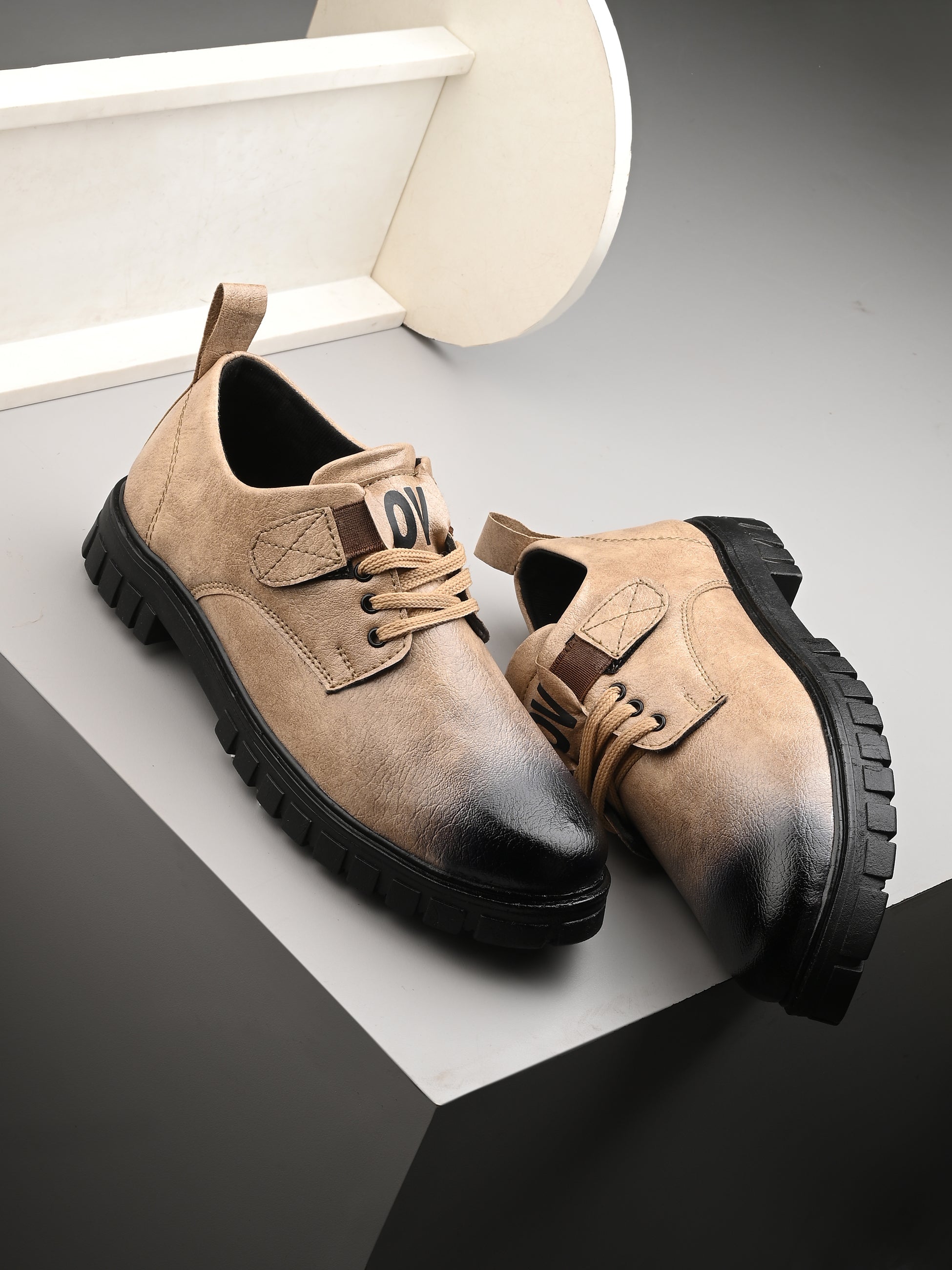 Beige Casual Shoes