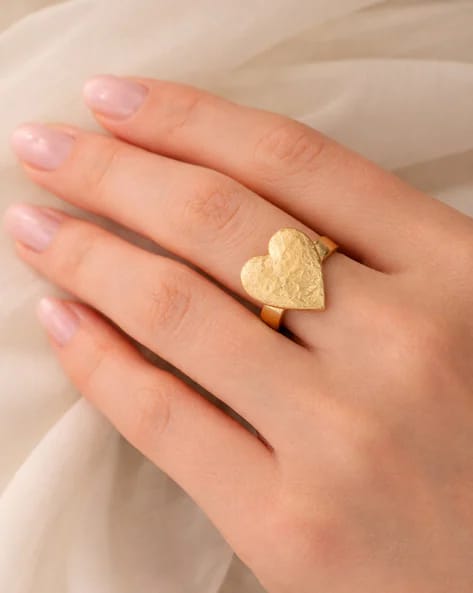 Women’s Combo of 2 Wave Design Rings + FREE Gold Heart Ring
